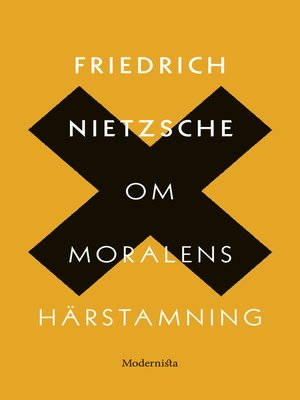 cover image of Om moralens härstamning